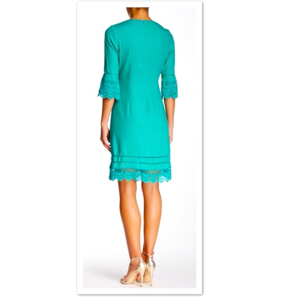Nanette Lepore Linen Blend Bell Sleeve Shift Dress - Picture 2 of 8